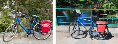 ein Damenrad und ein Herrenrad