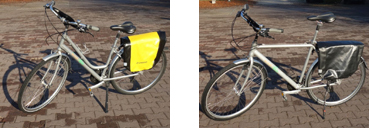 ein 21-Gang-Damen-Trekkingbike und ein 21-Gang-Herren-Trekkingbike