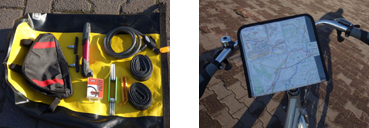 ein Reparaturset und ein Kartenhalter