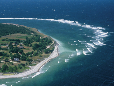 8-tägige Radtour auf den estnischen Inseln Eine Luftaufnahme von der estnischen Insel